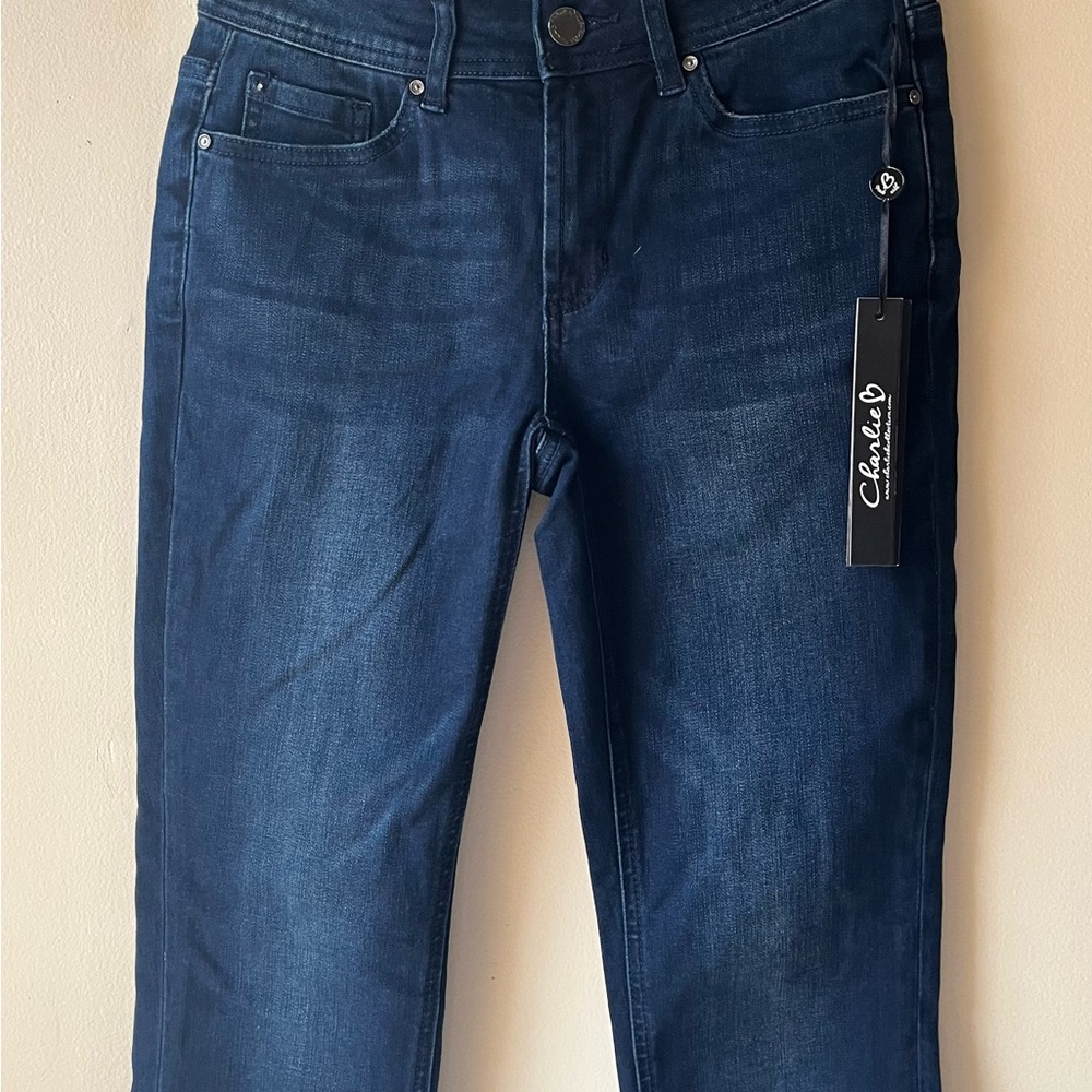 Charlie B Jeans with Embellishment-NWT-Size 0